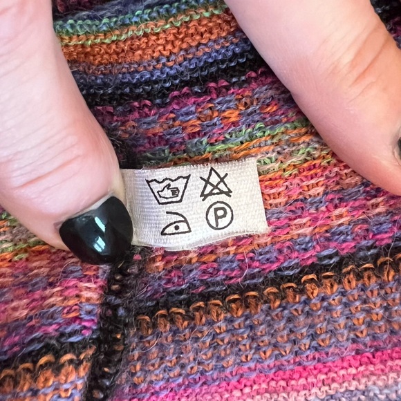 Baby Alpaca Sweater Multicolor Women's Made in Peru - Picture 9 of 12